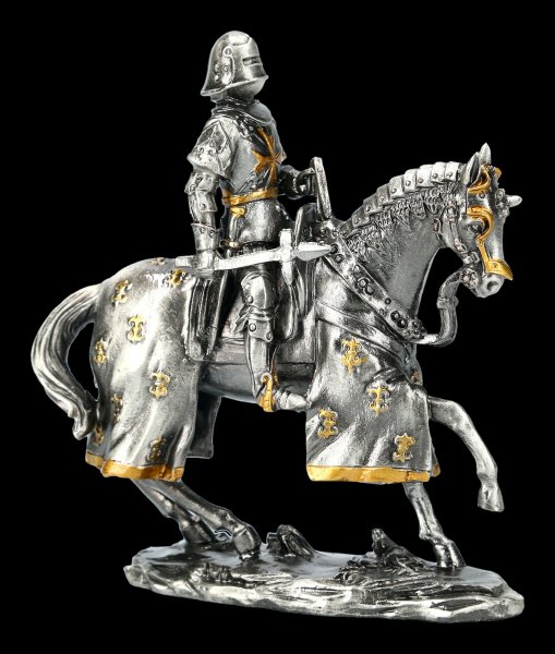 Pewter Knight Figure - German with Axe and Horse