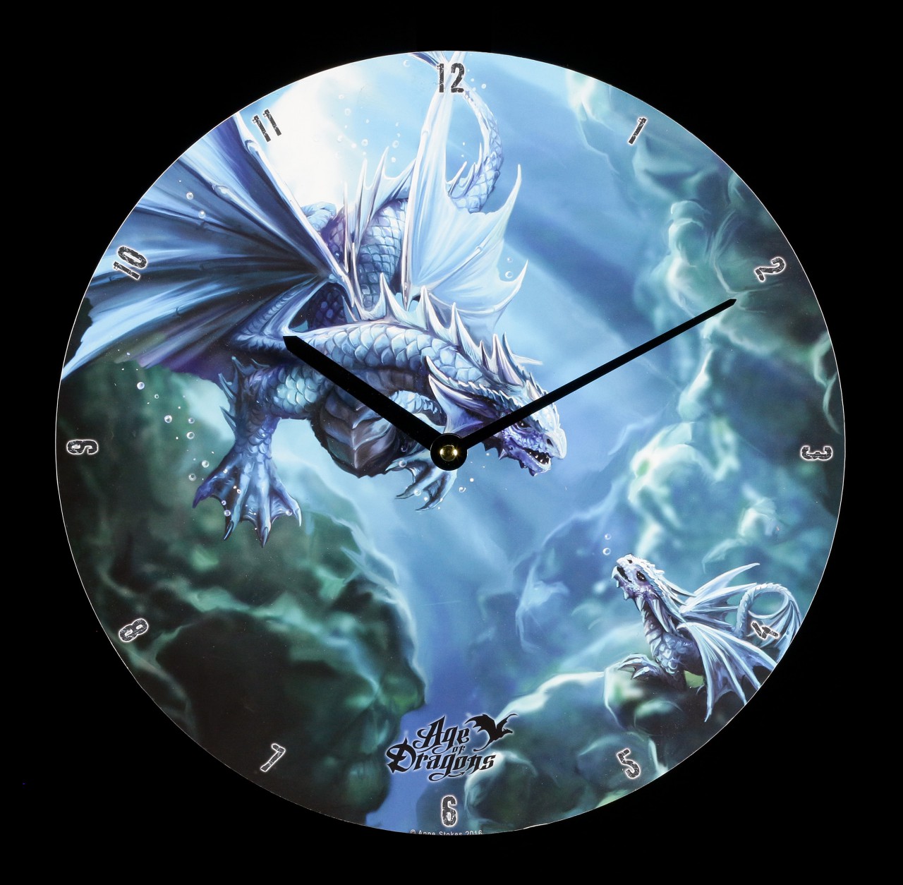 Wall Clock - Age of Dragons - Water Dragon
