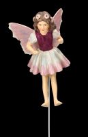 Fairy Figurine to Stick - Heliotrope Fairy