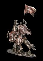Knight Figurine - Knight Templar with Flag