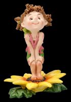 Feen Figur - Curly Fairy auf Sonnenblume