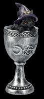 Witch Cat Figurine in Goblet - Coven Cup