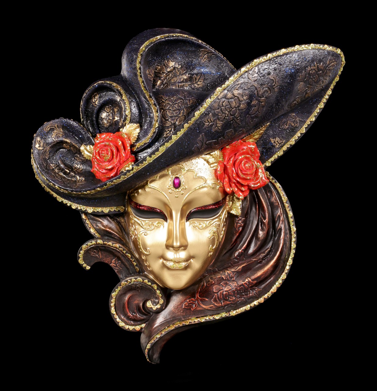Colorful Venetian Mask - Rosa