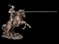 Deutscher Ritter auf Pferd mit Lanze - links