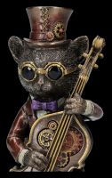 Steampunk Figurine - Cat Bassist