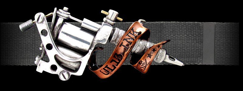 Tattoo Gun - Gürtel mit Gürtelschnalle - Alchemy UL13