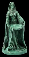 Danu Figurine - Celtic Mother Goddess - Green