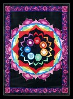 Cotton Tapestry - Chakra Rainbow