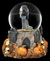 Halloween Schneekugel mit Katze - Pumpkin Patch