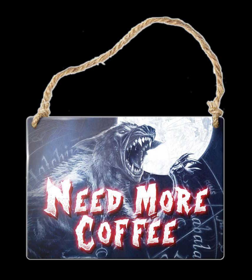 Alchemy Metal Sign small - Need more coffee