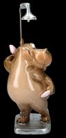 Funny Hippo Figurine taking a Shower