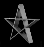 Wandregal - Schwarzes Pentagramm