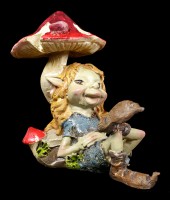 Pixie Figurines - Relax under Mushroom - Set of 2