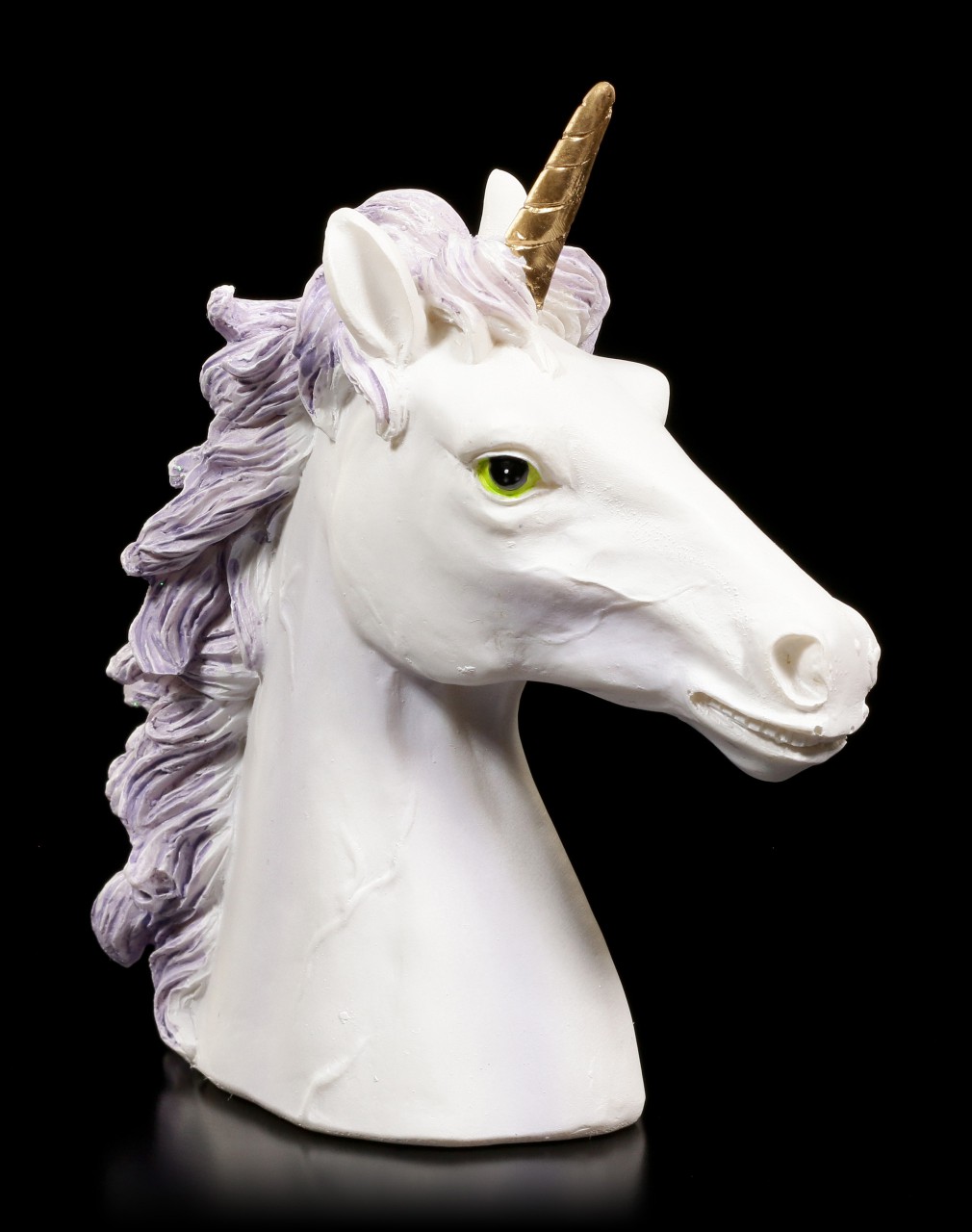 Unicorn Bust with purple Mane
