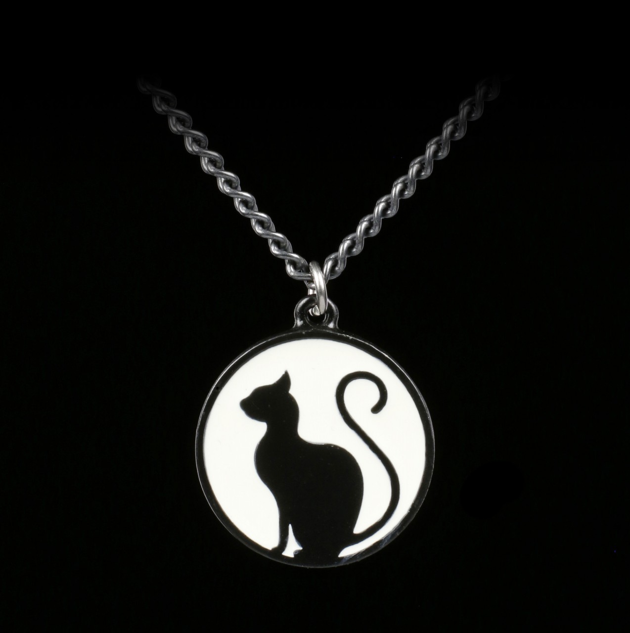 Alchemy Cat Necklace - Meow at the Moon