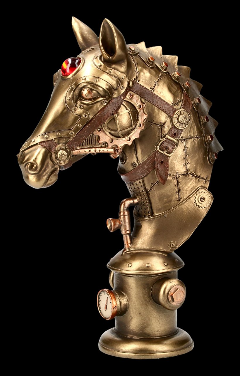 Steampunk Pferde Büste - Equus Machina