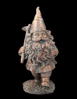 Garden Gnome Figurine with Backpack as Plant Pot