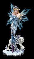 Fairy Figurine with Baby and Tiger