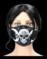 Face Covering with Skull - Dark Goddess Mask