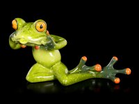 Funny Frog Figurine - Pulling a Face