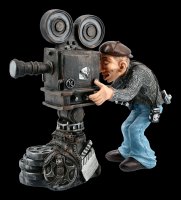 Funny Jobs Figurine - Cameraman with old Cine Camera