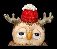 Owl as Reindeer - Funny Figurine
