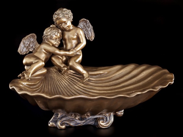 Bowl Patera with Angels sitting on Shell