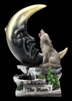 Backflow Incense Burner - Wolf Howls at Moon