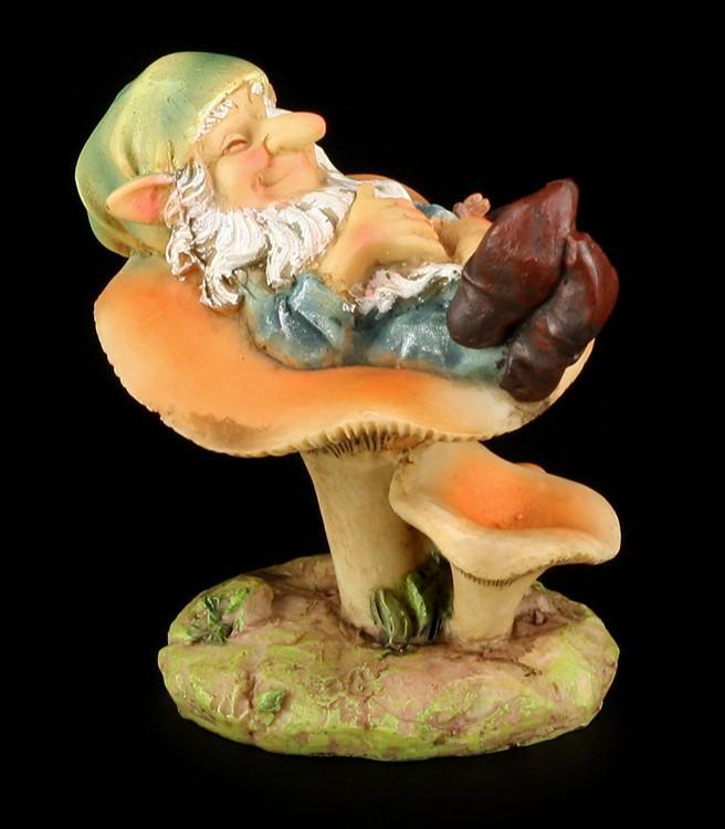 Garden Gnome on Mushroom