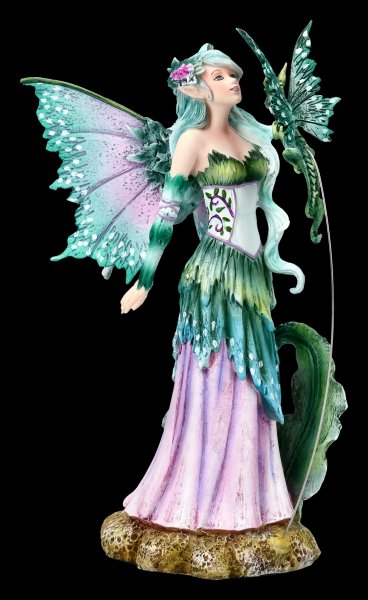 Fairy Figurine with Dragon - Discovery by Amy Brown