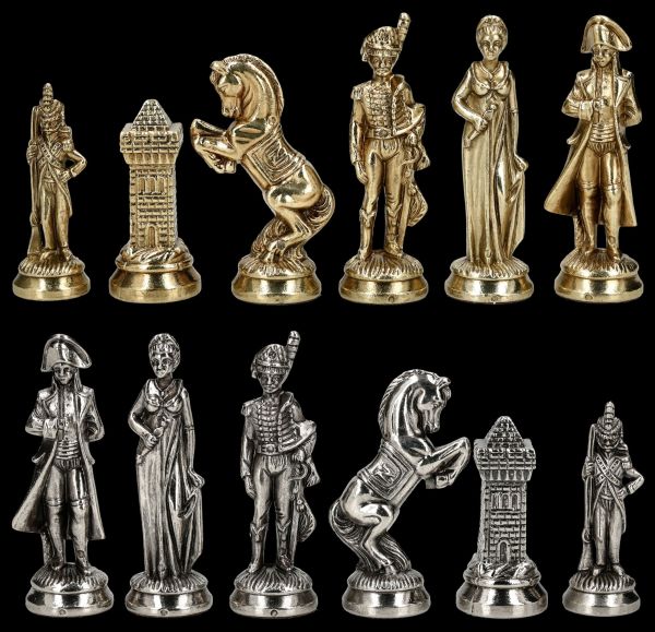 Schachfiguren Napoleon - Metall groß