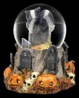 Halloween Schneekugel mit Katze - Pumpkin Patch