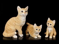 Baby Cat Figurine - Sitting Orange Tabby