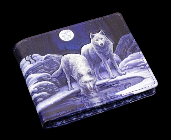Men's Wallet with Wolves - Warriors of Winter - embossed