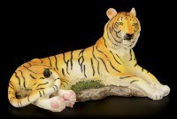 Tiger Figur - Auf dem Boden Liegend
