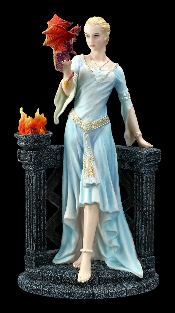 Drachen-Königin Figur mit Drachenjungen