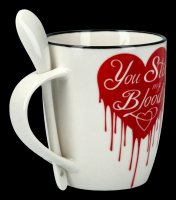 Mug with Spoon - You Stir My Blood