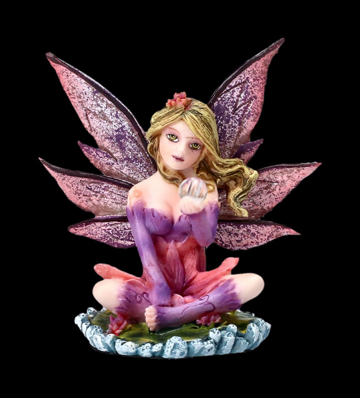 Fairy Figurine - Mini Fairy on Water Lily