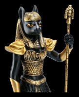 Egyptian Warrior Figurine - Bastet - Black Gold