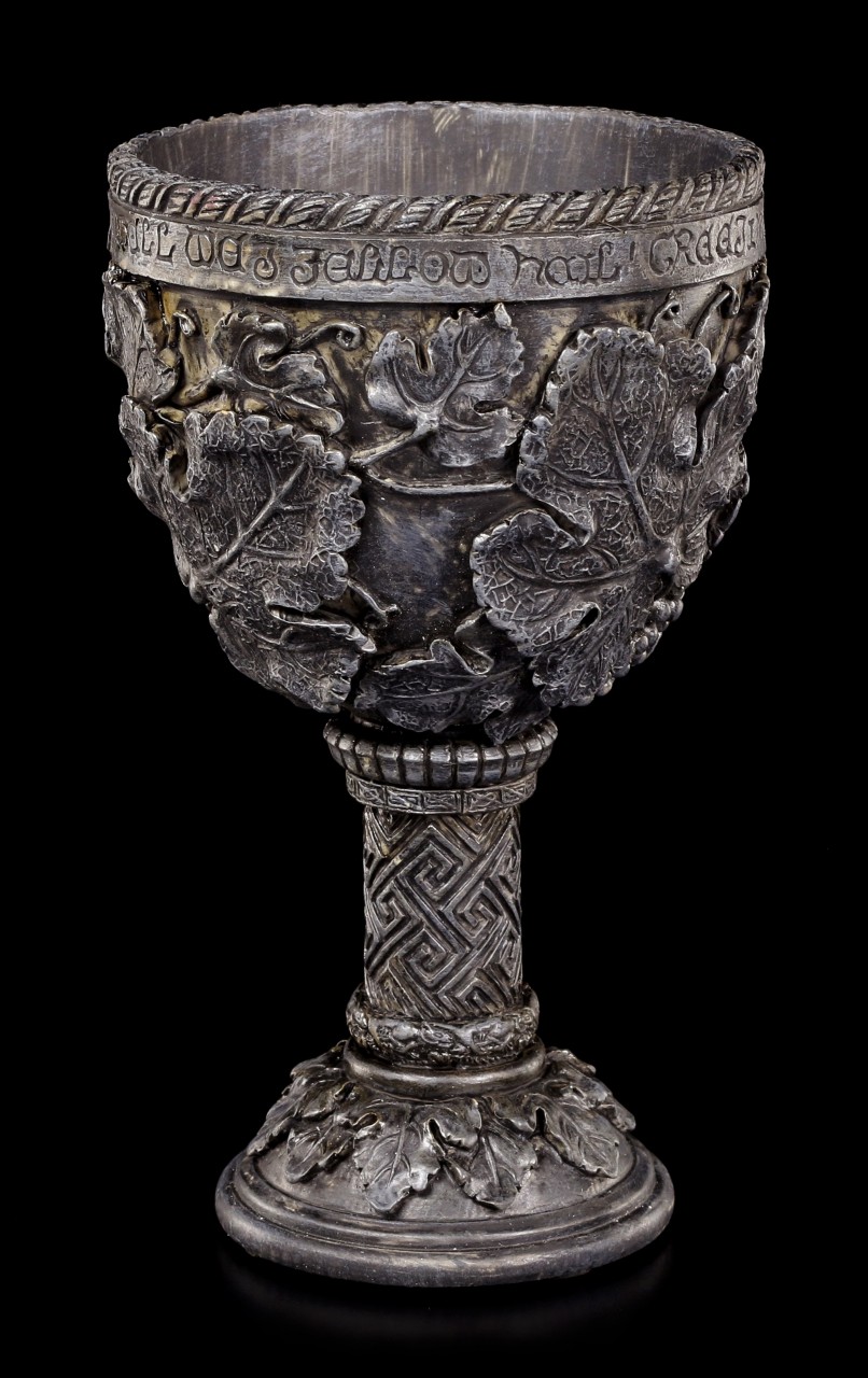 Celtic Goblet with Leaves and Font