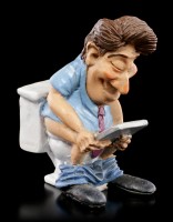 Funny Jobs Figurine - Office Clerk on Toilet