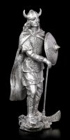 Pewter Viking Figurine with Round Shield