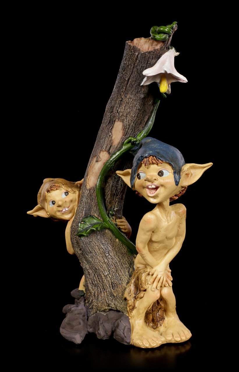 Pixie Goblin Figurines - Shower and Observer