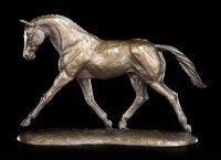 Horse Figurine - Trotting Warmblood - by Harriet Glen