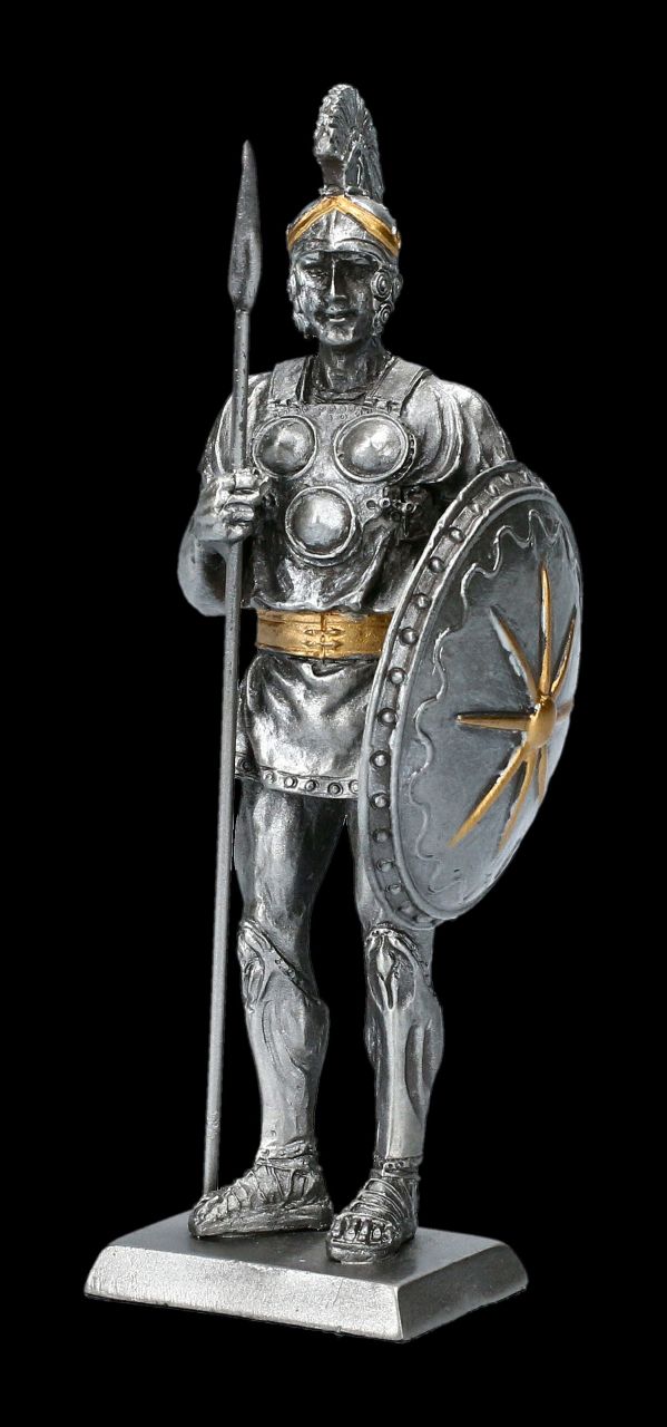 Pewter Figurine - Roman with Shield and Spear