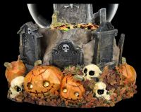 Halloween Schneekugel mit Katze - Pumpkin Patch