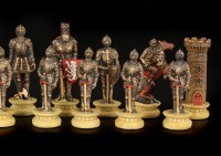 Mittelalter Schachfiguren Set - Ritter
