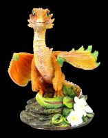 Dragon Figurine - Orange by Stanley Morrison