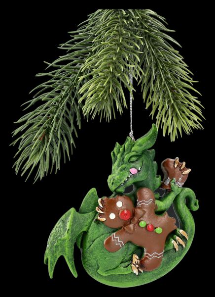 Christmas Tree Decoration - Dragon with Gingerbread