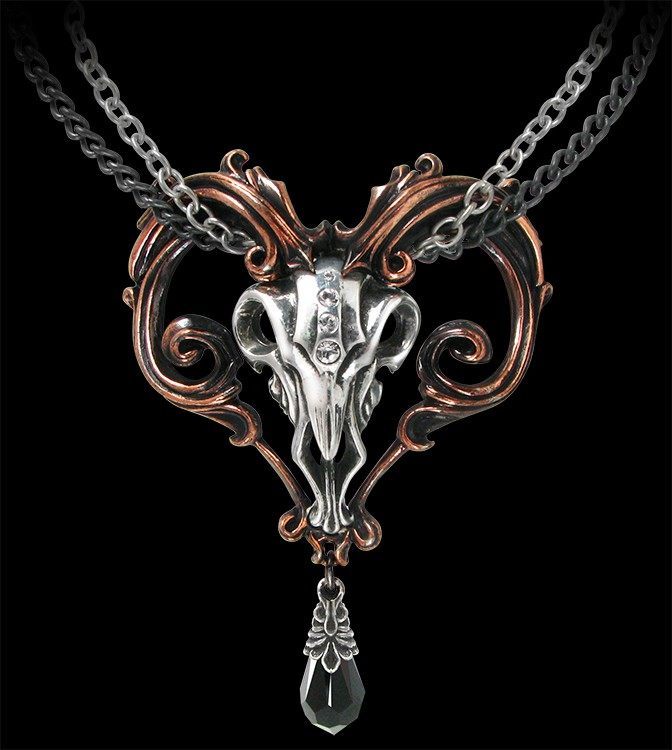 Alchemy Gothic Totenkopf Halskette - Amon-Ra, Halsketten, Alchemy Gothic, Accessoires, Gothic-Shop